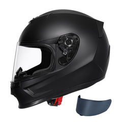 TRIANGLE helmet front view showing full-face protection and secure fit