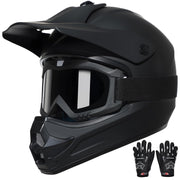 TRIANGLE full-face helmet front view showing clear DOT-compliant protection