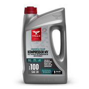 Triax front label on one-gallon container showing key benefits
