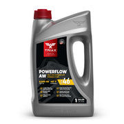 Triax front label on one‑gallon container showing product identity and benefits