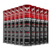 Triax Spheron front packaging showing 14 oz tube and 10-pack durability