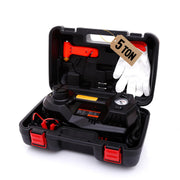 Trihelper front view showing compact powered jack and benefit of quick lifting
