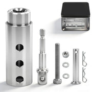 TRILVIX front view of trailer jack adapter showing compact shape and fit