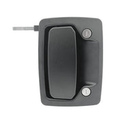 TriMark front view of exterior handle showing clean fit and improved curb appeal