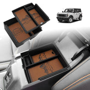 TripleAliners front view showing V2 Brown insert and neat compartments for easy access