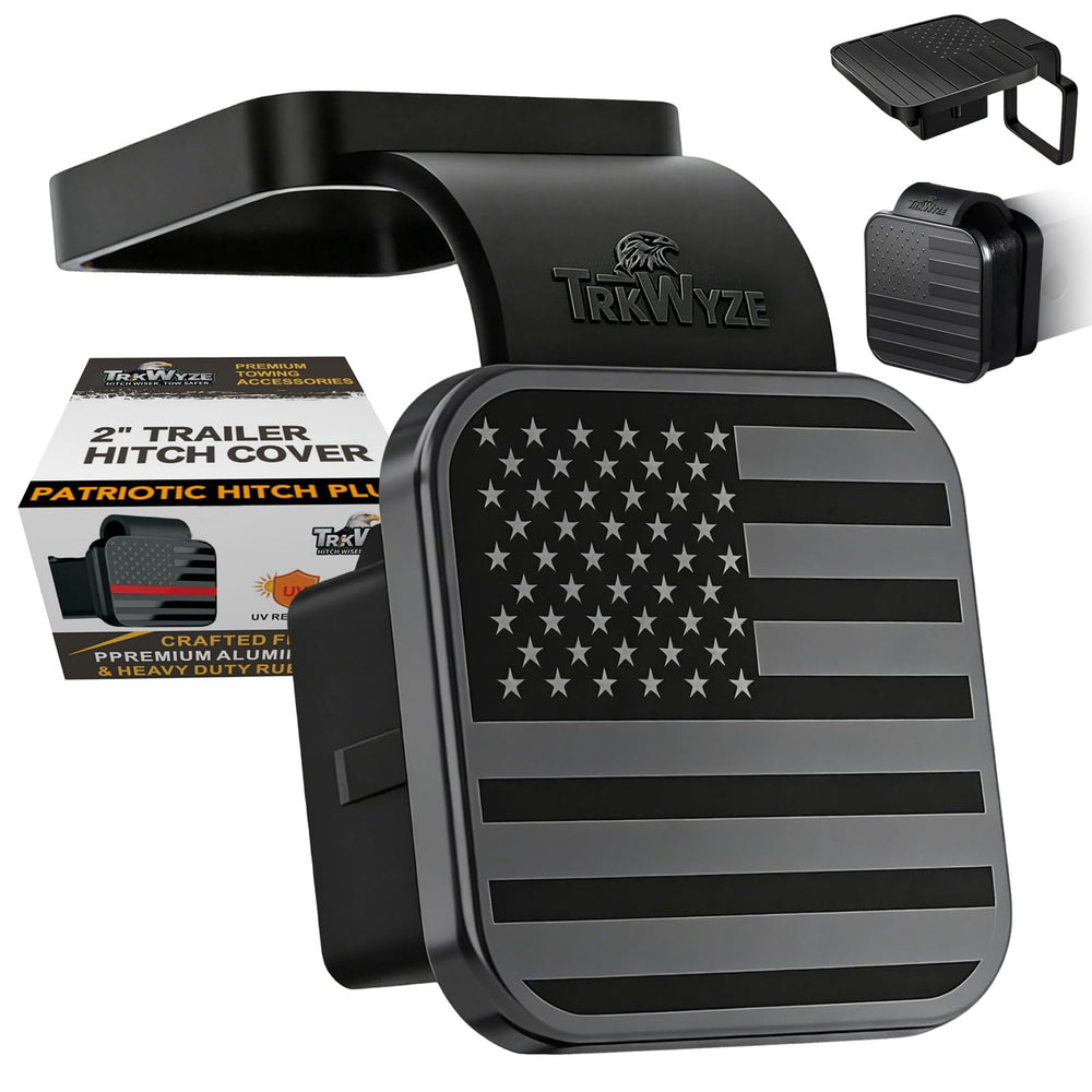 TrkWyze flag faceplate front view showing high contrast and durability benefits