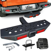TrkWyze front-mounted step showing sturdy platform and easy access benefit