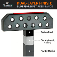 TrkWyze mounted on truck illustrating easy access to roof racks benefit