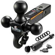 TrkWyze front view showing three ball sizes and robust profile for versatile towing