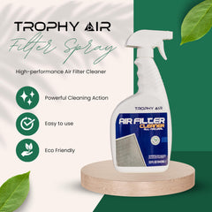 Trophy Air close-up of nozzle delivering controlled mist for even application and reduced waste