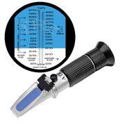 TRZ front view of refractometer showing scale for quick readings