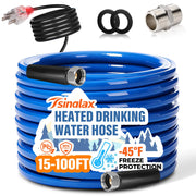Tsinglax front packaging showing 50FT heated hose and model benefits
