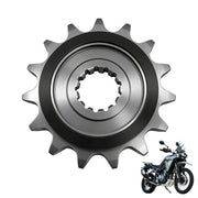 TT719 front view showing 15T sprocket and precise tooth geometry benefit smoother engagement