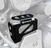 TT719 front view of reservoir guard showing fit and protection