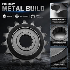 Detail of TT719 cushioned engagement zones that lower chain shock and vibration