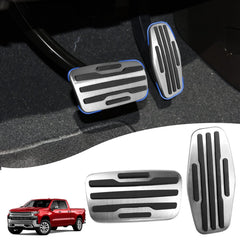 TTCR-II front pedal cover on Chevy Silverado showcasing stylish durable upgrade