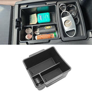 TTCR-II front view of center console organizer showing tidy compartments