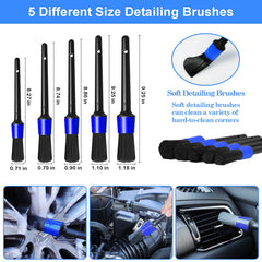 TTRCB detailing brushes array targeting vents, seams, and tight interior crevices gently