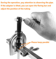 TUBPRO flaring yoke closeup showing forged strength and stable clamping