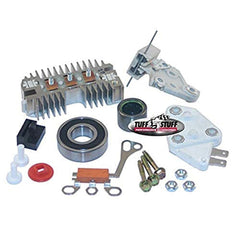 Tuff Stuff alternator rebuild kit front view showing complete parts for quick installation