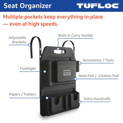 Tufloc compartment close-up showing organized pockets for quick access