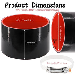 TuoLauthon stainless T-bolt clamp detail showing corrosion resistance and tight seal