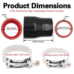 TuoLauthon two stainless clamps included for secure, ready-to-install benefit