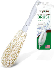 Tupkee front view showing brush ready to protect glassware