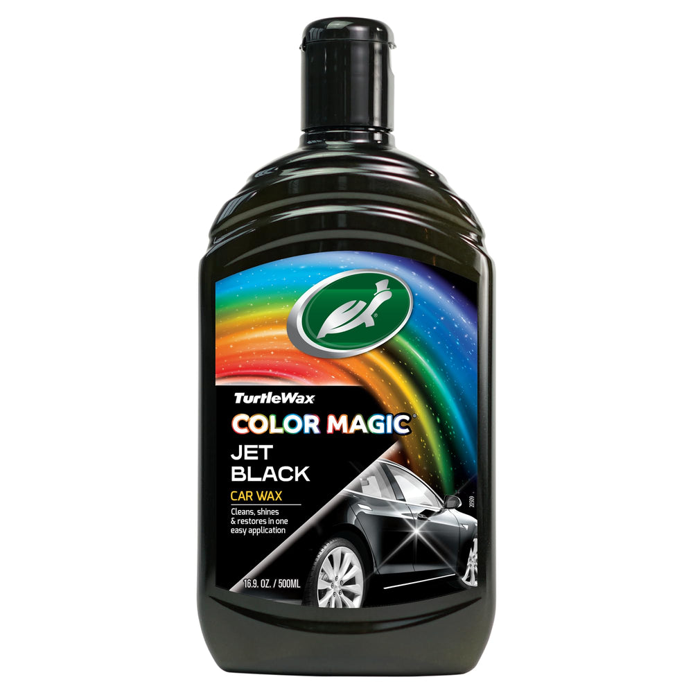 Turtle Wax Color Magic black bottle front view showing label and benefits