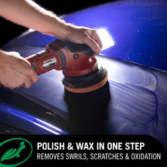 Turtle Wax cream texture on foam pad demonstrating smooth, spreadable formula