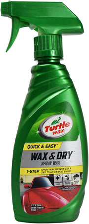 Turtle Wax front label of 12 oz bottle showing product name and benefits
