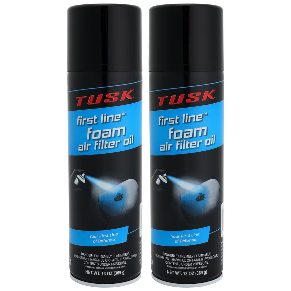 TUSK front two-can pack showing label and capacity benefiting shelf storage