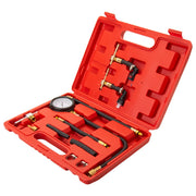 TUSK front view of molded case with gauge and adapters showing organized storage and portability