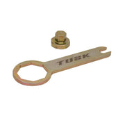 TUSK front view of dual chamber fork cap wrench set for accurate fit
