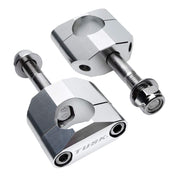 TUSK front view of handlebar clamp kit showing fitment and sturdy finish