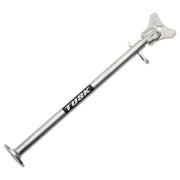 TUSK MotoCrutch front view showing assembled stand and stable support
