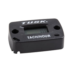 TUSK tach/hour meter mounted on an ATV dashboard for easy monitoring
