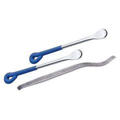 TUSK three-piece tire iron kit front view showing bag and spoons for reliable trail repairs