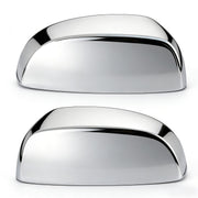 Tutor Auto chrome mirror covers front view showing clean polished upgrade benefit