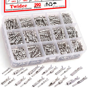 Twidec front packaging showing complete 290-piece connector kit and labels, improves selection speed