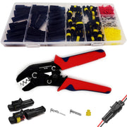 Twippo front packaging showing 20 two-pin waterproof connector sets and crimper protecting wiring