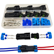 Twippo front packaging showing four 2-pin waterproof sets and kit contents benefit: ready-to-install