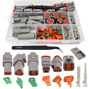 Twippo front packaging of 2/3/4-pin Deutsch connector kit showing complete contents and benefit of organized parts
