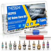 TWTADE front packaging showing full 102-piece kit and clear storage box benefit: easy inventory