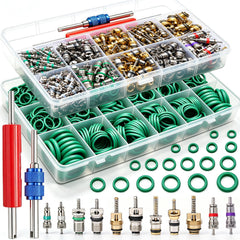 TWTADE front packaging of 270 O-rings and 102 valve cores showing kit contents for quick use