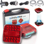 TXGSDXS front view of both lamps showing bright signals and secure mounting