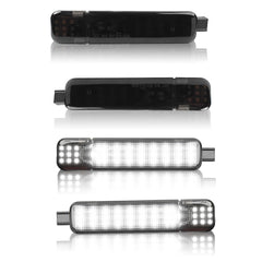 TXRXIZ front view of four LED door lights showing fitment and ready-to-install benefit