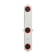 TYC left tail light connector plate front view showing precise fit and durable construction