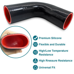 Tyeioms elbow beside ruler showing 4 inch inner diameter for accurate sizing