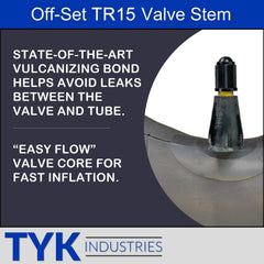 TYK Industries close-up of TR15 valve stem showing secure fit and easy access